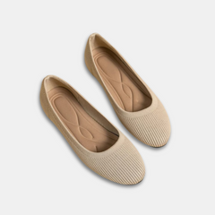 Gebreide Ballerina's voor Dames met Flexibele Zool voor Dagelijks Gebruik