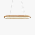 Ovale Houten Hanglamp Met Acrylkap En SMD‑LED