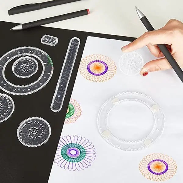 Spirograaf-liniaalset voor geometrisch tekenen