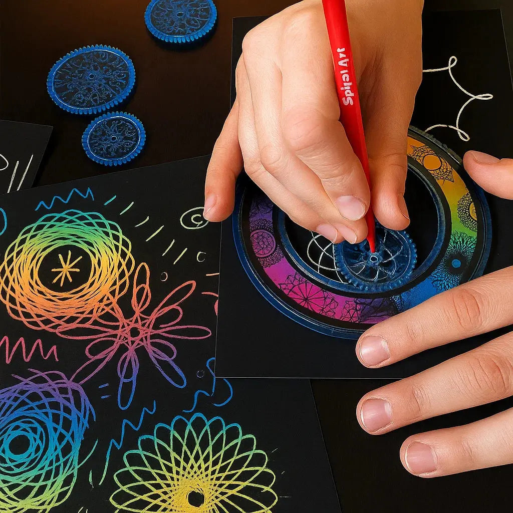 Spirograaf-liniaalset voor geometrisch tekenen