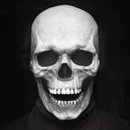 Doodshoofdmasker Met Bewegende Kaak Voor Halloween En Themafeesten