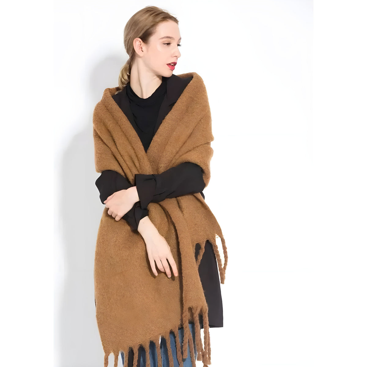 Luxe Wintersjaal Met Kasjmiermix