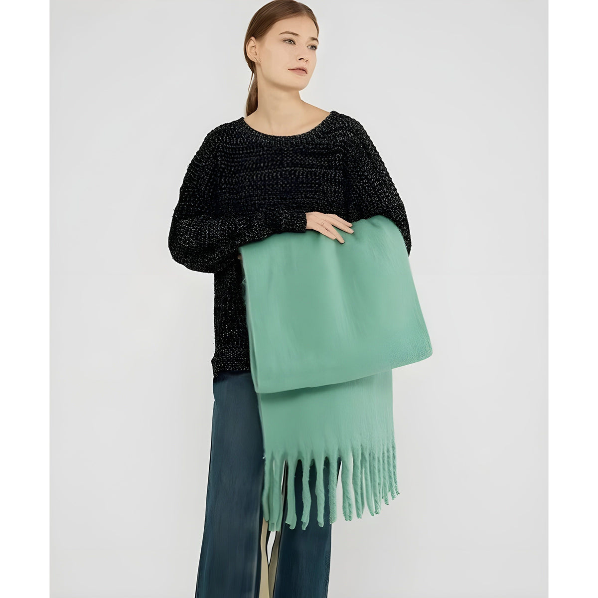 Luxe Wintersjaal Met Kasjmiermix