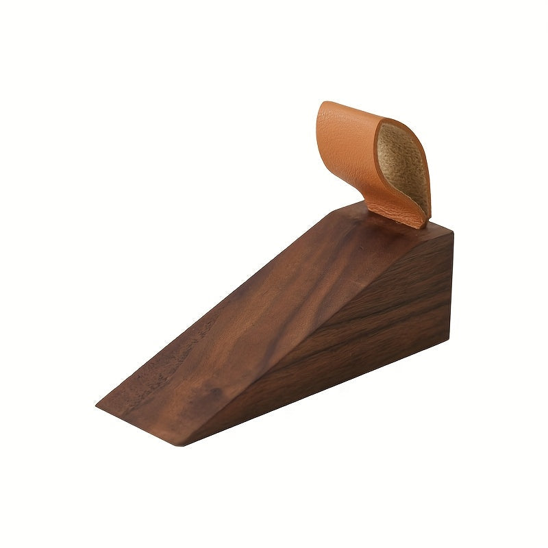 Massief Houten Deurstopper met Antislipbasis voor Gebruik Binnenshuis