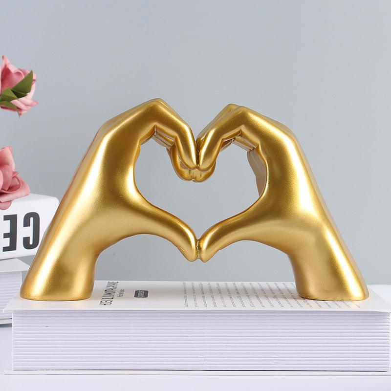 Handgesneden Houten Hartdecoratie voor Warme Interieurs