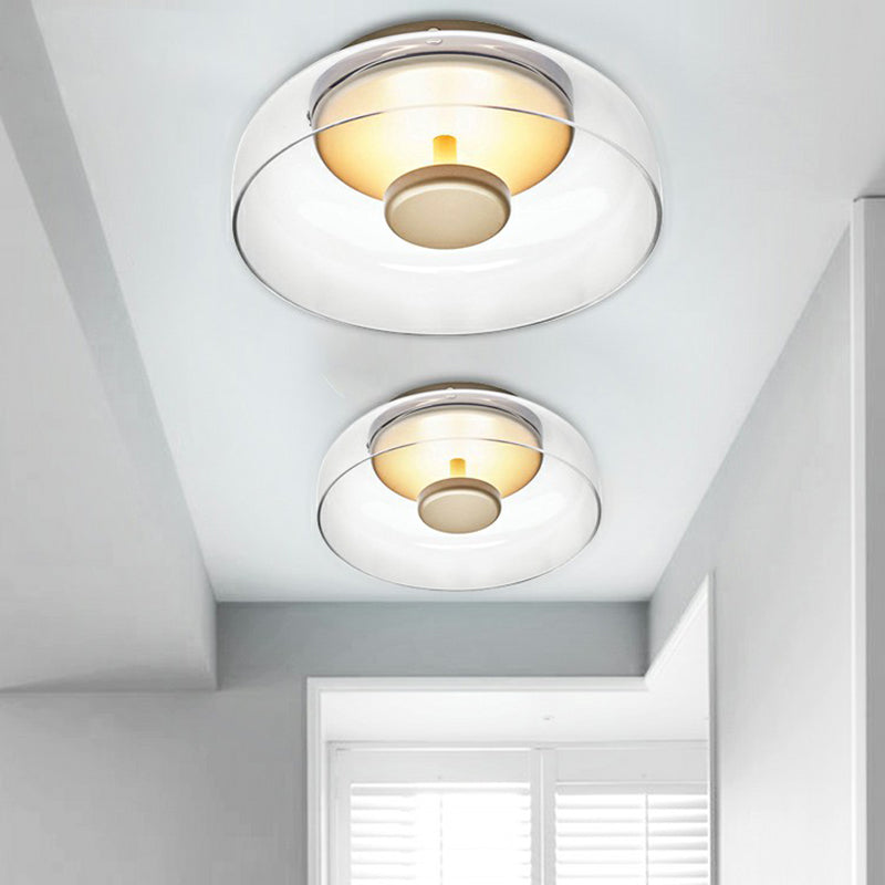 Halfscherm Plafondlamp met Compact Ontwerp en Rustig Licht