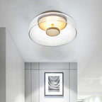 Halfscherm Plafondlamp met Compact Ontwerp en Rustig Licht