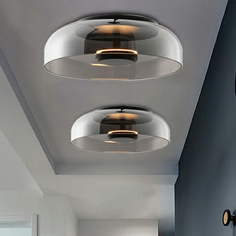 Halfscherm Plafondlamp met Compact Ontwerp en Rustig Licht