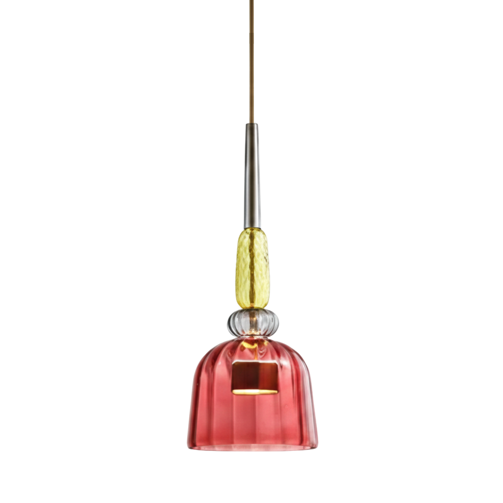 Glazen Hanglamp Met Moderne Vorm En Sfeervolle Scandinavische Afwerking