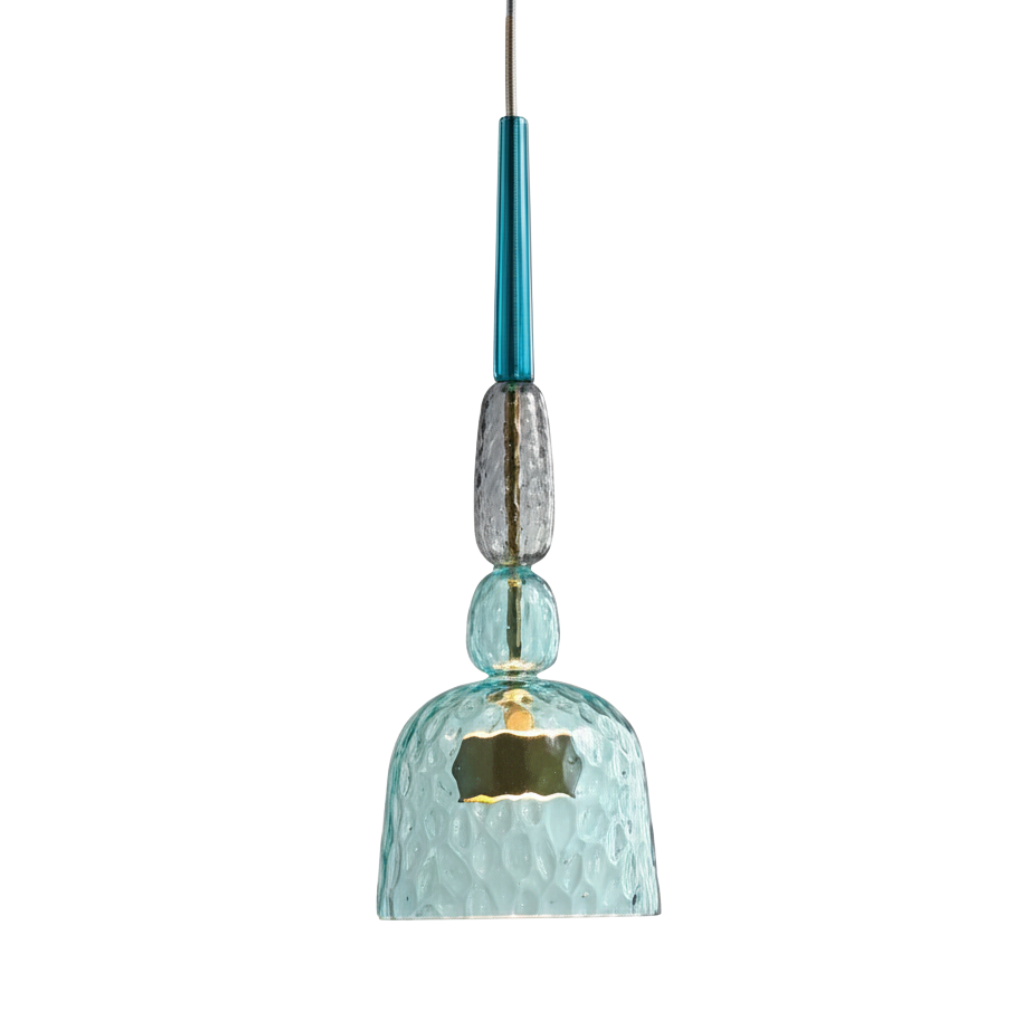 Glazen Hanglamp Met Moderne Vorm En Sfeervolle Scandinavische Afwerking