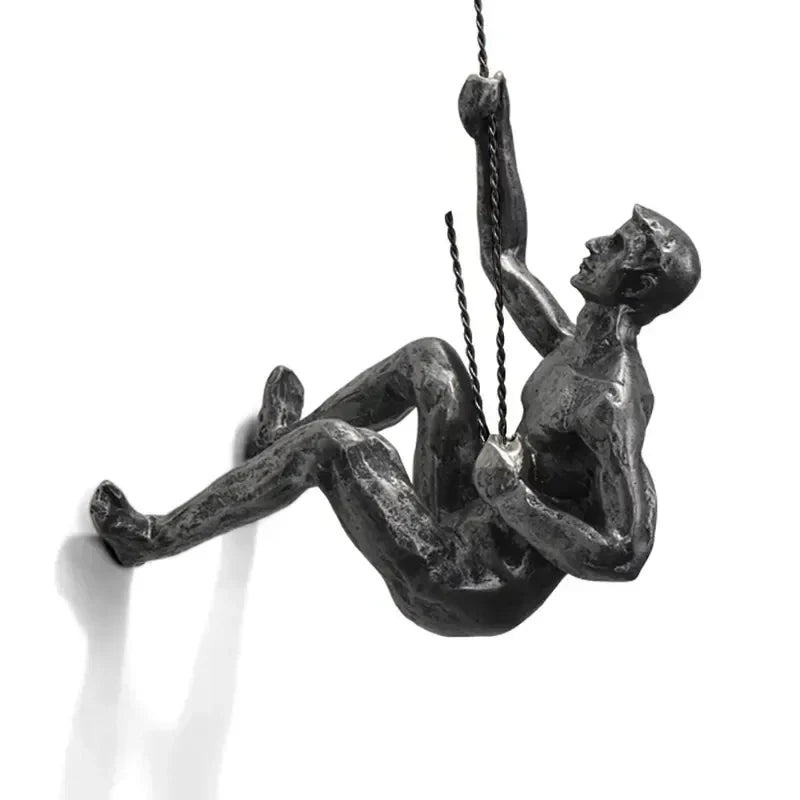 Wanddecoratie Set Met Hars Sculpturen En Dynamisch Klimontwerp