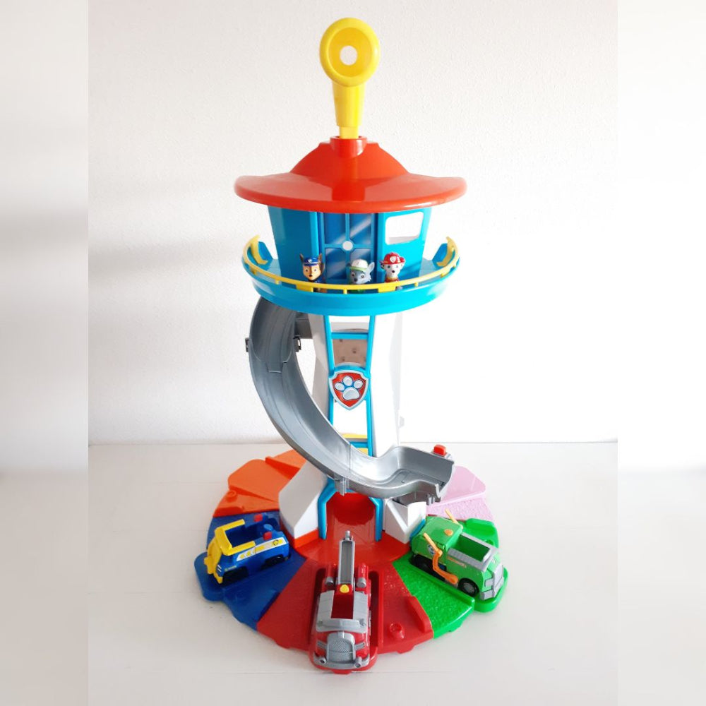 Kinderglijtoren met Figuren en Voertuigen voor Binnen en Buiten