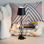Tafellamp met Kettingstructuur en Dimbare Ledverlichting