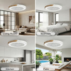 LED Plafondventilator met Dimbare Verlichting en Afstandsbediening