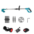 Draadloze 36V Grastrimmer met Wielen voor Efficiënt Tuinonderhoud