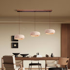 Travertin Hanglamp Met Slank Profiel En Dimbare Lichtkleuren Voor Moderne Ruimtes