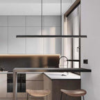 Lineaire Metalen LED Hanglamp Met Acrylkap