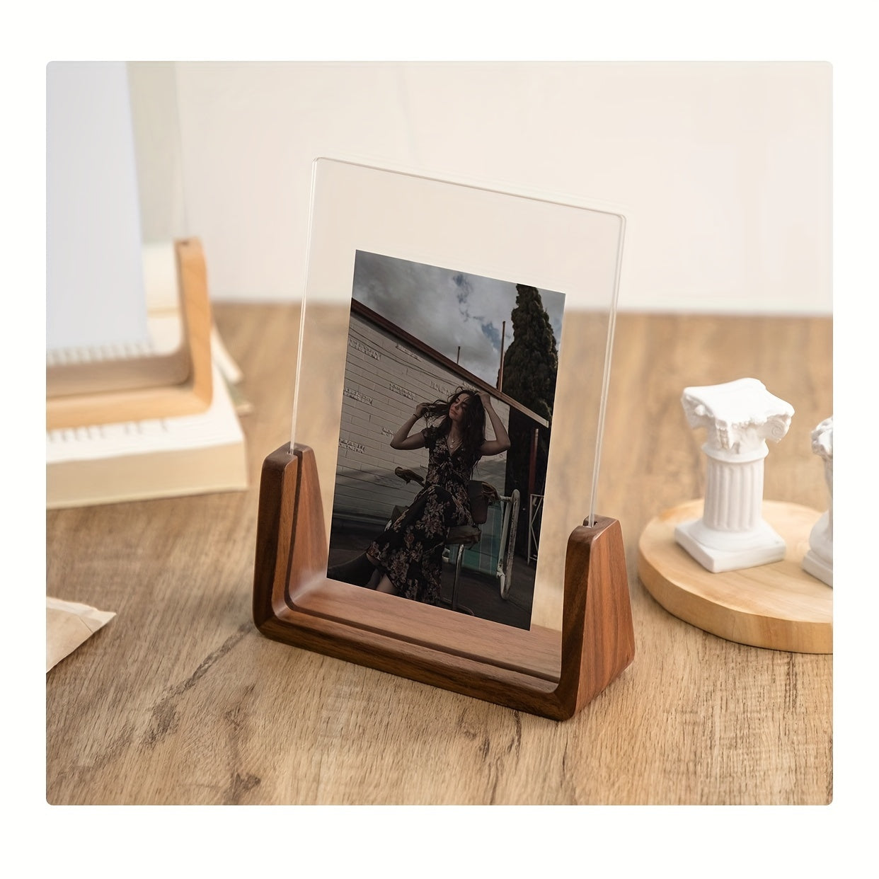 Fotolijst met Houten Basis en Acrylpaneel