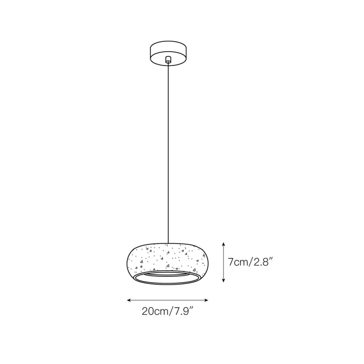 Travertin Hanglamp Met Slank Profiel En Dimbare Lichtkleuren Voor Moderne Ruimtes