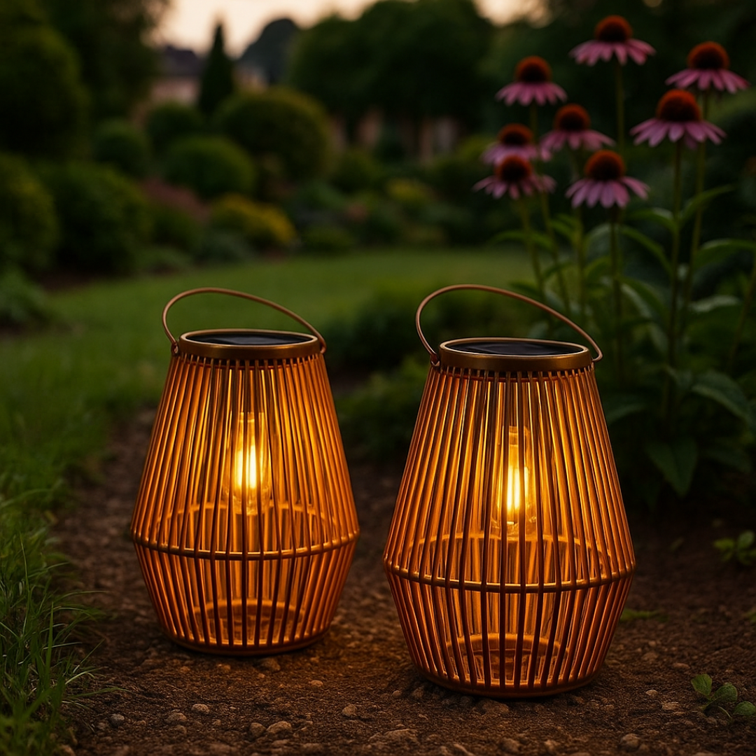 Solar Lantaarn voor Buiten met Warmwit LED Licht en Automatische Sensor