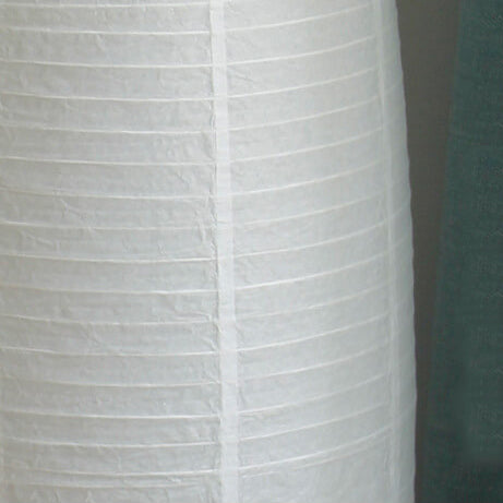 Scandinavische Rijstpapier Vloerlamp met Houten Voet