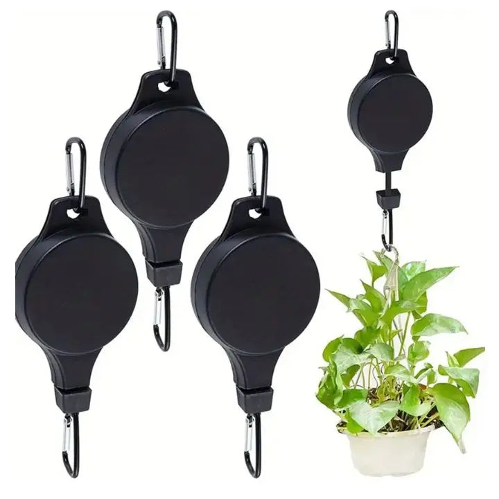 Plantenhanger Met Katrolsysteem Voor Eenvoudige Verzorging Van Hangplanten