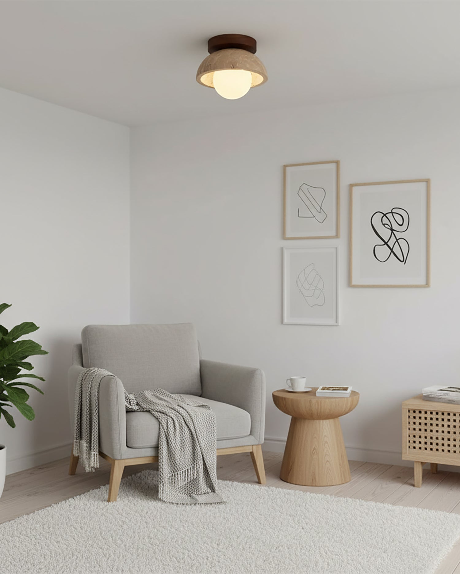 Compacte Plafondlamp Voor Moderne Interieurs