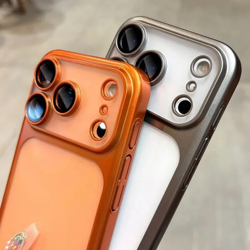 iPhone-hoesje met aluminium frame en geïntegreerde lensbescherming