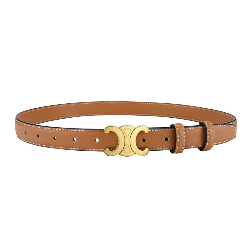 Dames Leren Riem met Elegante Gesp voor Dagelijks en Formeel Gebruik