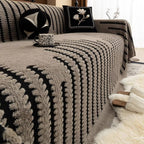 Vintage Bankhoes Met Jacquardpatroon Voor Warmte, Bescherming En Dagelijks Comfort