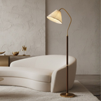 Japanse Vloerlamp met Houten Basis en Zachte Warme Sfeerverlichting