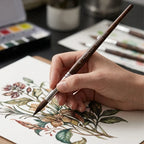 Aquarel Penseelset Met Waterreservoir Voor Nauwkeurig En Creatief Schilderen