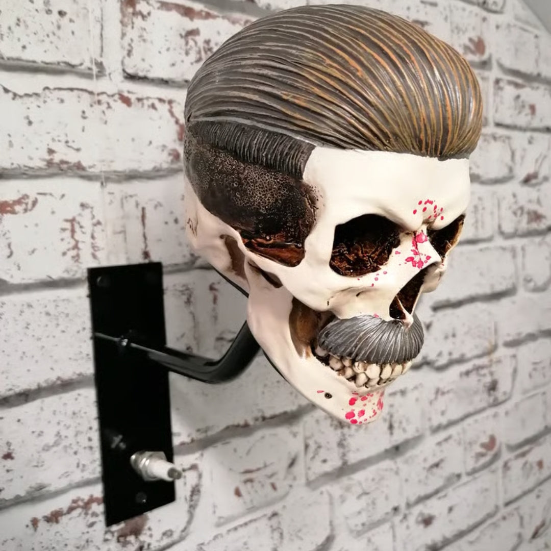 Schedel Helmhouder voor Motorhelm en Jas