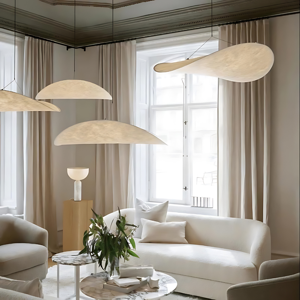 Japandi Hanglamp Met Organisch Design Voor Sfeervolle Verlichting