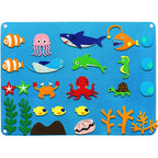 Viltwereld Met Dieren Voor Kleuren, Motoriek En Creatief Dagelijks Spel