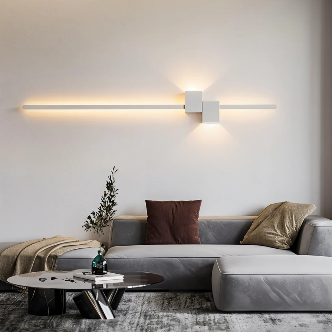 Aluminium Wandlamp met Warm Ledlicht
