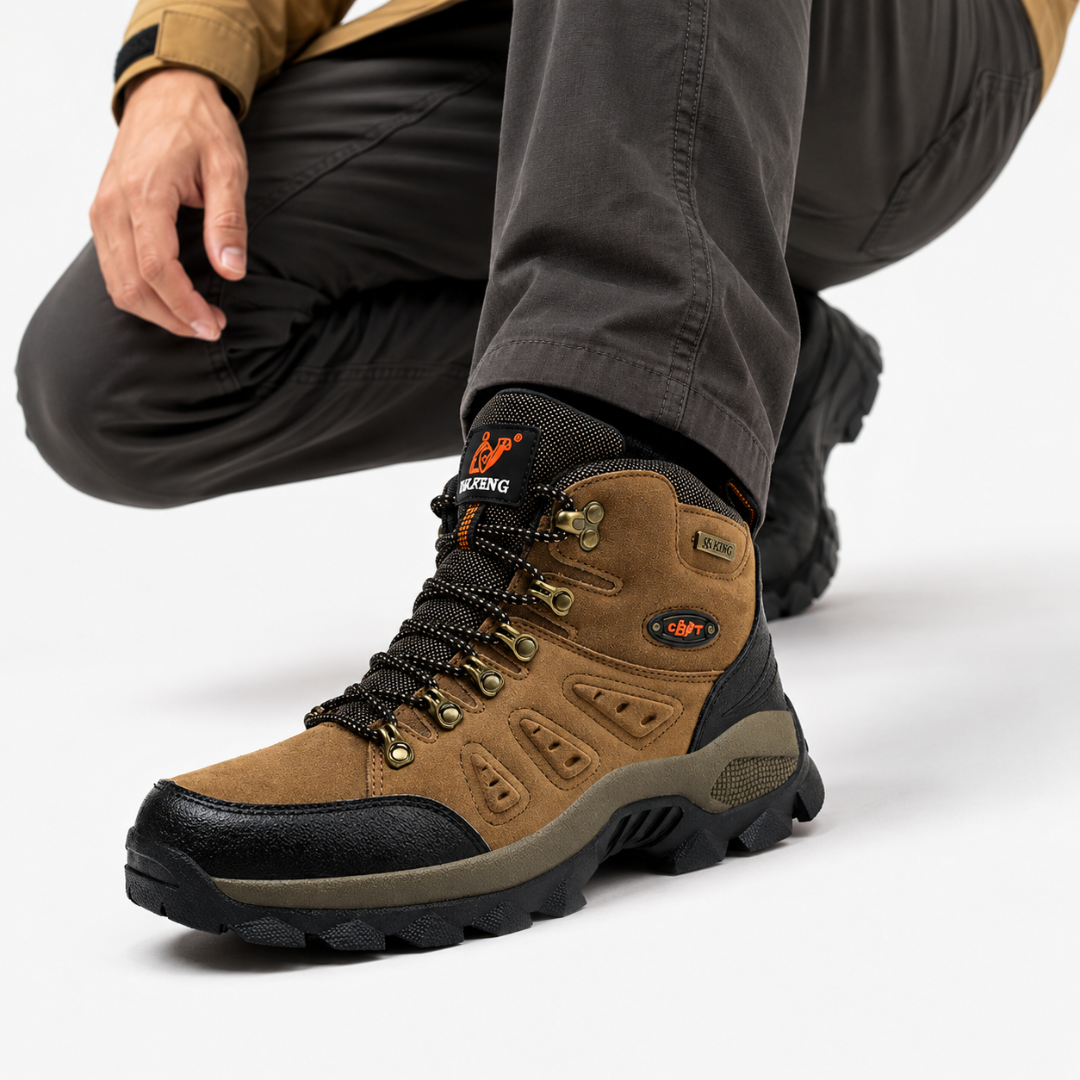 Heren Orthopedische Wandelschoenen met Slipvaste Zool voor Outdoor Gebruik