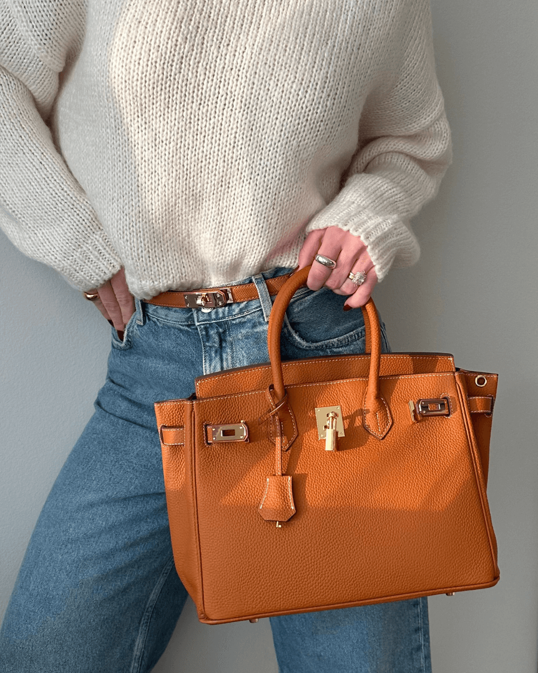 Elegante Leren Damestas Met Tijdloos Ontwerp