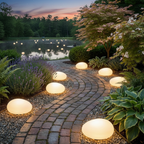 Solar Buitensteenlamp met Natuurlijke Steenlook en Zachte Sfeerverlichting