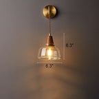 Wandlamp met Modern Hout‑Metaal Ontwerp en LED‑Compatibiliteit
