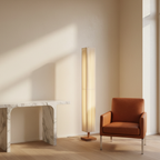 Japanse Vloerlamp met Houten Basis en Zachte Warme Sfeerverlichting