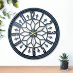 Metalen Wandklok met Stil Mechanisme