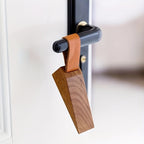 Massief Houten Deurstopper met Antislipbasis voor Gebruik Binnenshuis