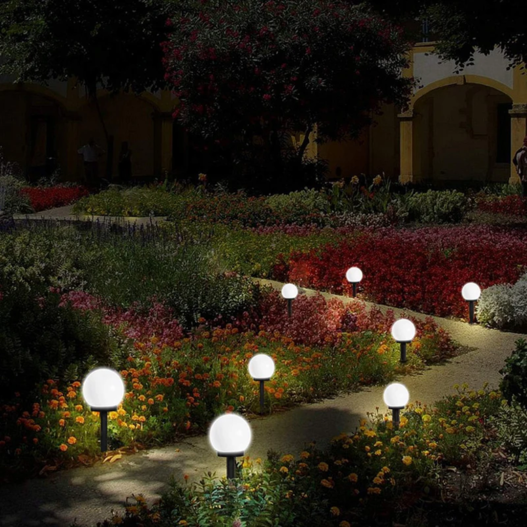 Set Solar Tuinbollen met Helder Licht en Waterdichte Buitenconstructie