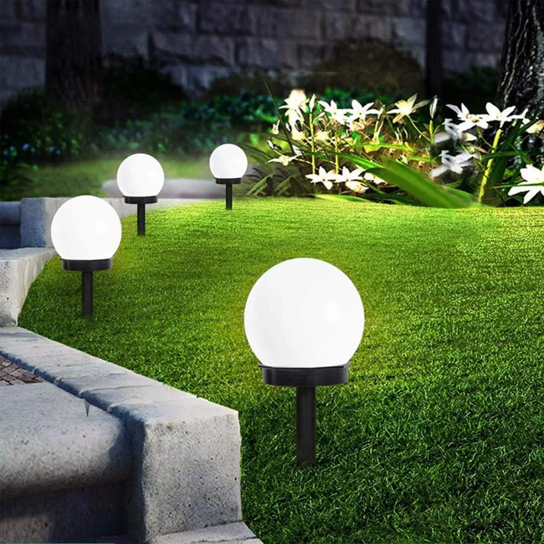 Set Solar Tuinbollen met Helder Licht en Waterdichte Buitenconstructie
