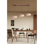 Travertin Hanglamp Met Slank Profiel En Dimbare Lichtkleuren Voor Moderne Ruimtes