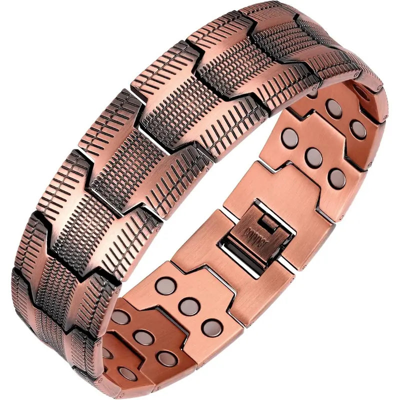 Koperen Magnetische Armband met Verstelbare Pasvorm voor Dagelijks Gebruik
