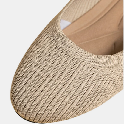 Gebreide Ballerina's voor Dames met Flexibele Zool voor Dagelijks Gebruik