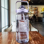 Waterfles Met Tijdmarkering En Drinktuit Voor Dagelijks Hydratiegebruik