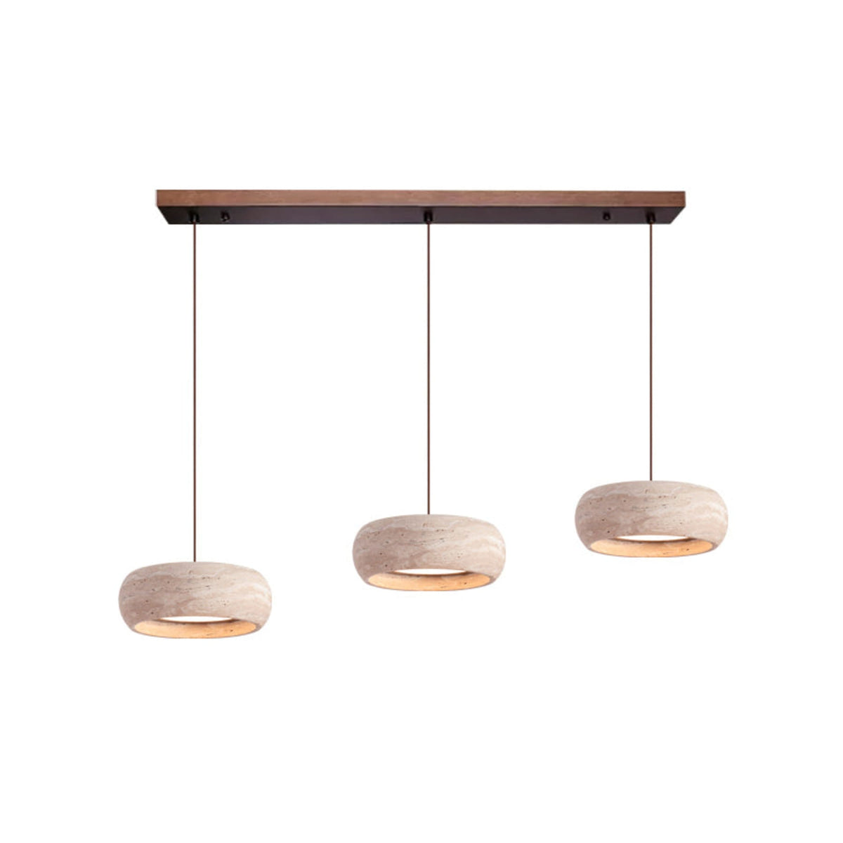 Travertin Hanglamp Met Slank Profiel En Dimbare Lichtkleuren Voor Moderne Ruimtes